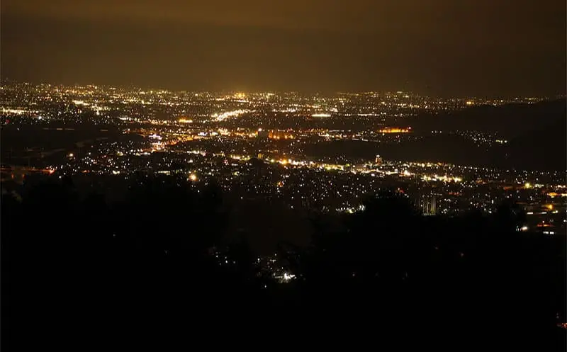 千曲川展望公園からの夜景