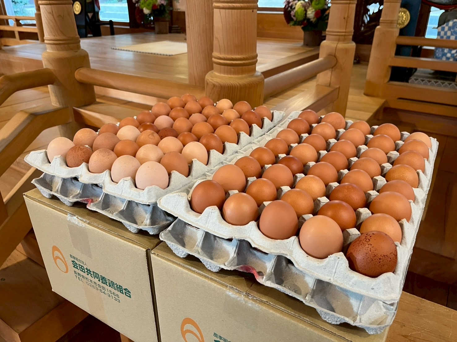 彩香｜穂高神社にて「大寒たまご」のご祈祷を行いました！