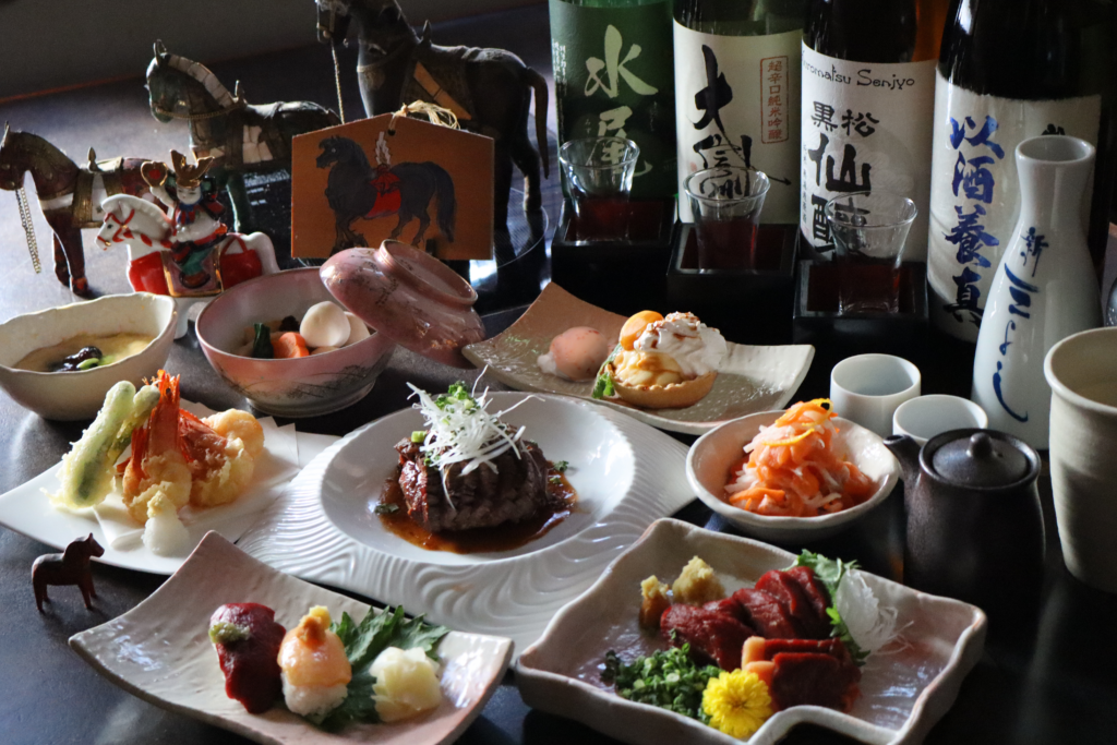 【新三よし】縁起を担ぐ午年限定『馬九行久（うまくいく）コース』を発売しました！